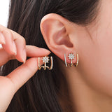 Rhinestone Hanging  Earrings