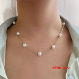 Sparkling Clavicle Chain Choker Necklace