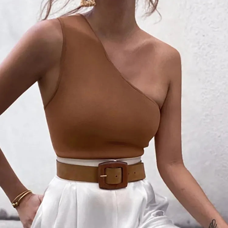 One Sleeve Cropped Top